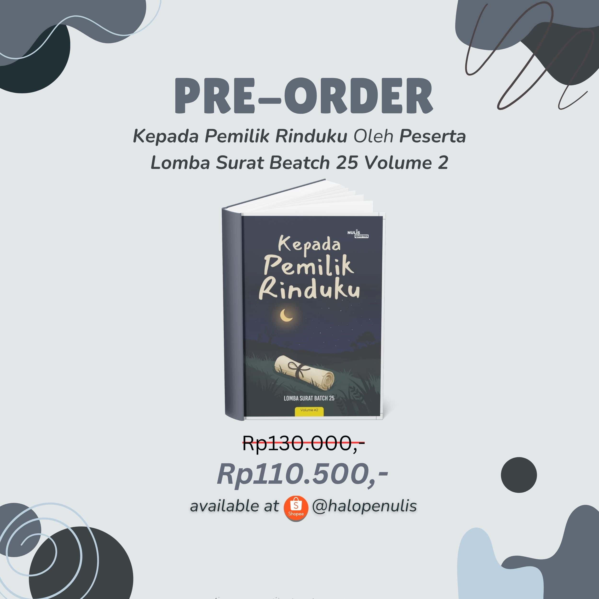 Buku Kepada Pemilik Rinduku Jilid 2 - Gambar 3