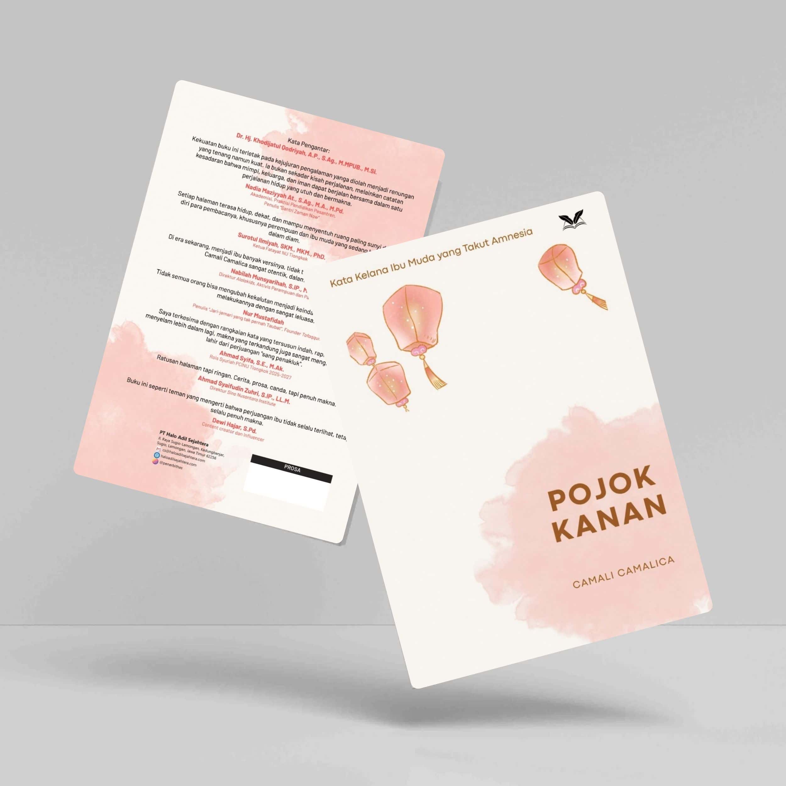 Buku Pojok Kanan Kata Kelana Ibu Muda yang Takut Amnesia